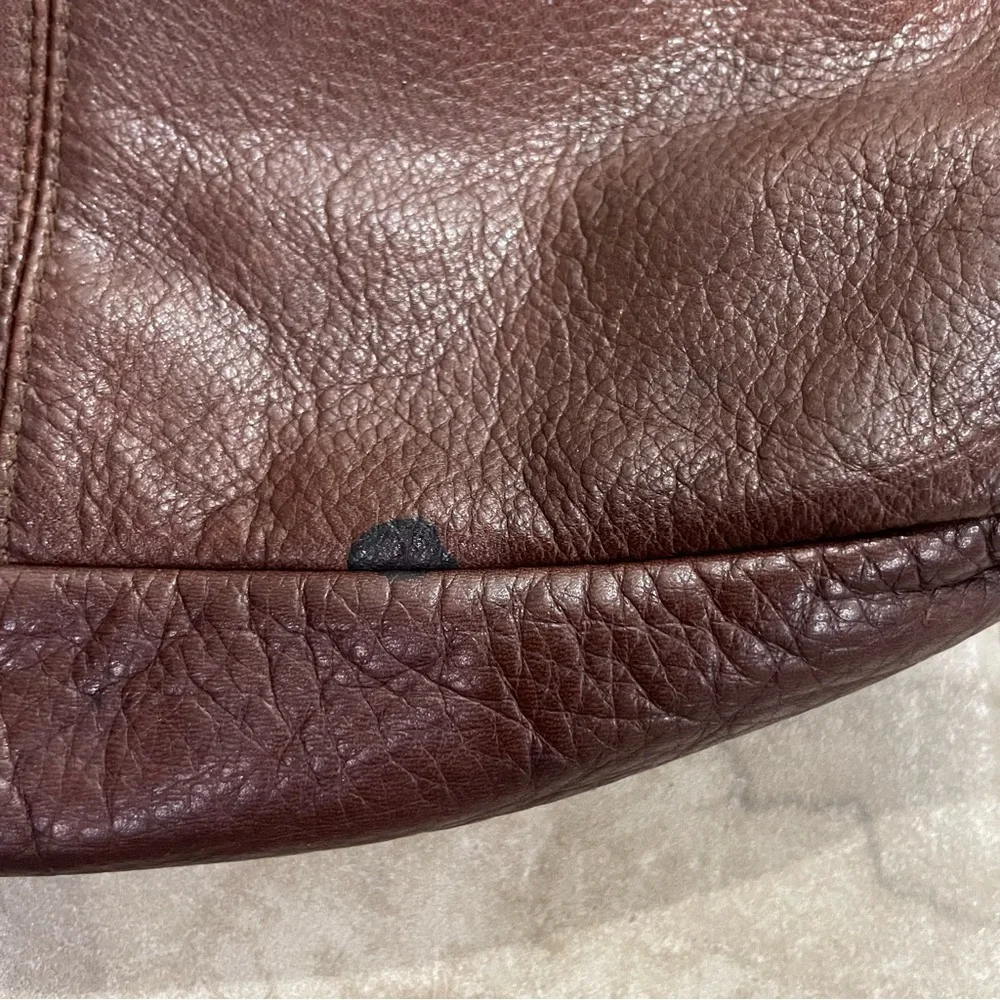 Coronado Brown Leather Hobo Bag‎
